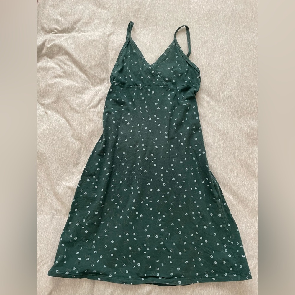 Brandy dark green dress
